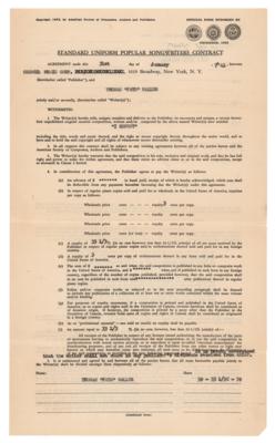 Lot #835 Fats Waller Document Signed for Music Copyrights - Image 2