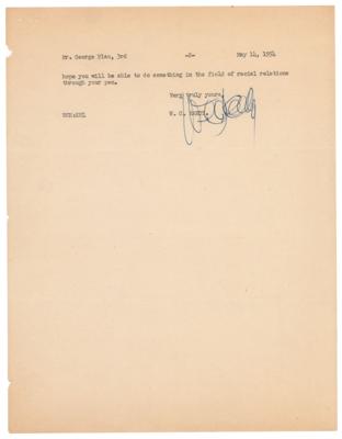 Lot #812 W. C. Handy Typed Letter Signed - Image 2