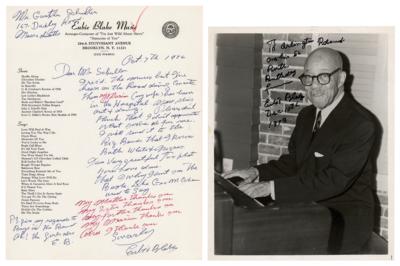 Lot #789 Eubie Blake Signed Photograph and