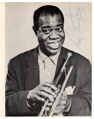Lot #782 Louis Armstrong Signed Program