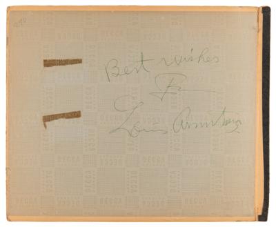 Lot #783 Louis Armstrong Signature