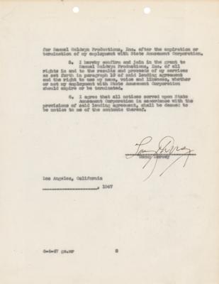Lot #787 Big Band (9) Documents Signed with Basie, James, Goodman, and Dorsey - Image 7