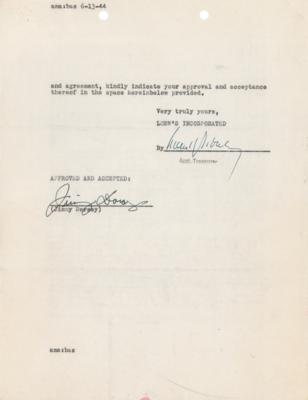 Lot #787 Big Band (9) Documents Signed with Basie, James, Goodman, and Dorsey - Image 9