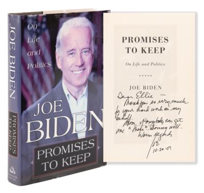Lot #63 Joe Biden Signed Book - Promises to Keep