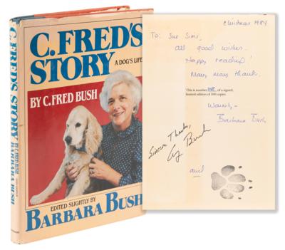 Lot #67 George and Barbara Bush Signed Book - C.