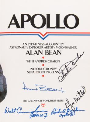 Lot #637 NASA Astronauts (19) Signed Book with (7) Moonwalkers - Apollo: An Eyewitness Account - Image 6