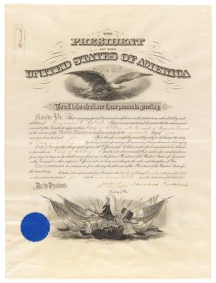 Lot #44 Theodore Roosevelt and William H. Taft Document Signed as President and Secretary of War - Image 1