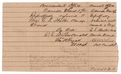 Lot #496 John B. Gordon Civil War-Dated Endorsement Signed - Image 3