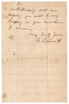 Lot #34 U. S. Grant Autograph Letter Signed to Mrs. John Rawlins - Image 2