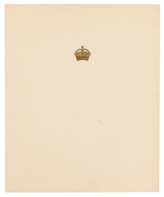 Lot #291 Elizabeth, Queen Mother Signed Christmas Card, Presented to 7-Year-Old Prince Charles - Image 2