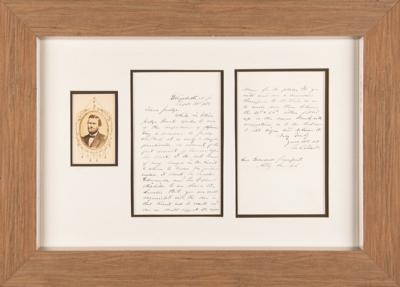 Lot #29 U. S. Grant Autograph Letter Signed as President to Attorney General Edwards Pierrepont - Image 1