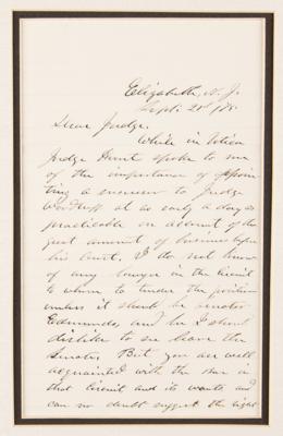 Lot #29 U. S. Grant Autograph Letter Signed as President to Attorney General Edwards Pierrepont - Image 2