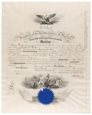 Lot #35 U. S. Grant Document Signed as President