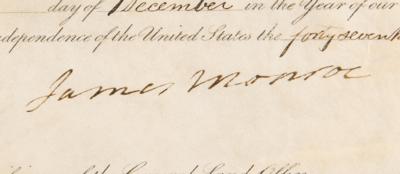 Lot #123 James Monroe Document Signed as President - Image 2