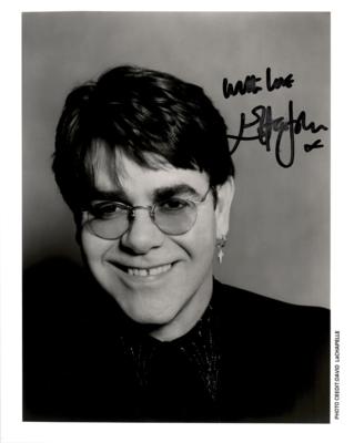 Lot #872 Elton John Signed Photograph