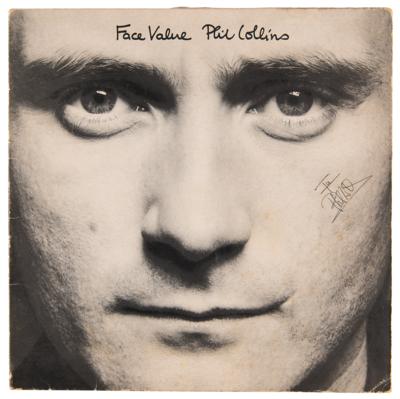 Lot #854 Phil Collins Signed Album - Face Value - Image 1