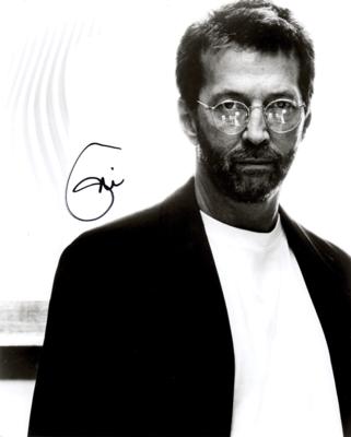 Lot #852 Eric Clapton Signed Photograph