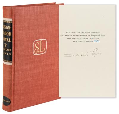 Lot #720 Sinclair Lewis Signed Book - Kingsblood