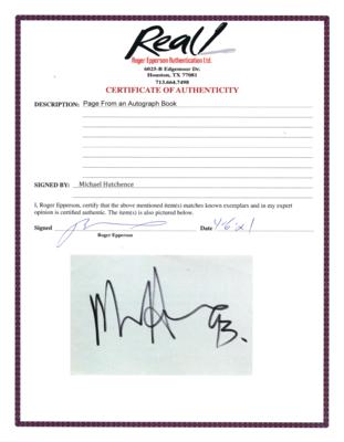 Lot #868 INXS: Michael Hutchence Signature - Image 2