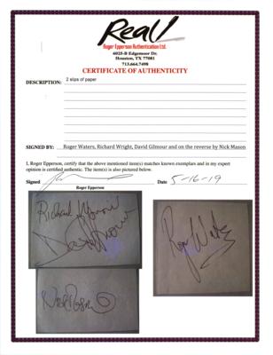 Lot #753 Pink Floyd Signatures - Image 2