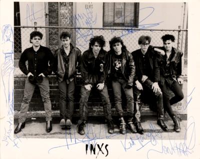 Lot #867 INXS Signed Photograph