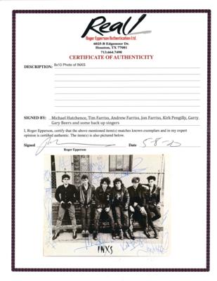 Lot #867 INXS Signed Photograph - Image 2