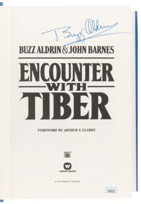 Lot #623 Buzz Aldrin Twice-Signed Book - Encounter with Tiber - Image 4