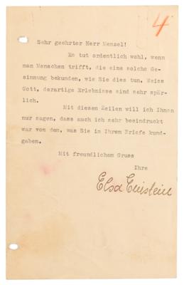 Lot #239 Albert Einstein Collection of (5) Typed Letters Signed, Dating to His Arrival in Princeton After His Self-Exile from Nazi Germany - Image 7