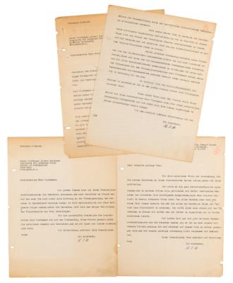 Lot #239 Albert Einstein Collection of (5) Typed Letters Signed, Dating to His Arrival in Princeton After His Self-Exile from Nazi Germany - Image 8
