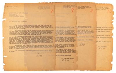 Lot #239 Albert Einstein Collection of (5) Typed Letters Signed, Dating to His Arrival in Princeton After His Self-Exile from Nazi Germany - Image 9
