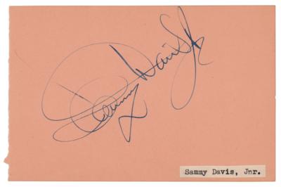 Lot #971 Sammy Davis, Jr. Signature