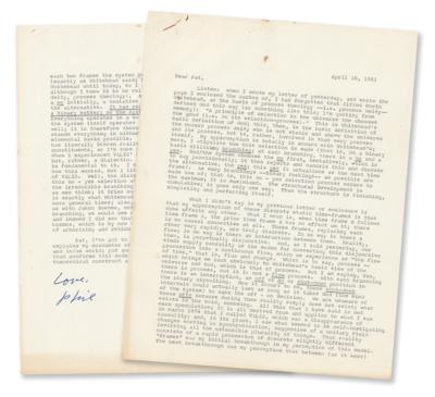 Lot #692 Philip K. Dick Typed Letter Signed: This