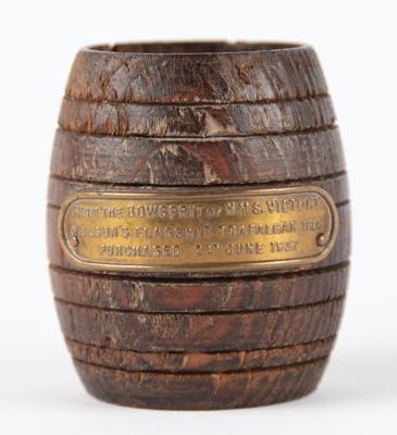 Lot #547 Horatio Nelson: HMS Victory Wooden Artifact - Image 1
