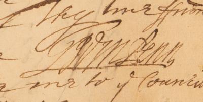 Lot #180 William Penn Autograph Letter Signed to His Deputy Governor in America: "Without resolution, as well as meekness & Patience, there is no Governing" - Image 3