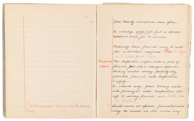 Lot #223 Edith Cavell Hand-Annotated and Initialed Nurse's Notebook - Image 10
