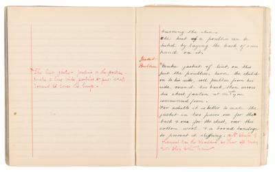 Lot #223 Edith Cavell Hand-Annotated and Initialed Nurse's Notebook - Image 8