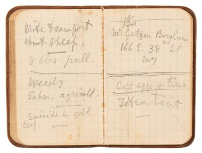 Lot #232 Alexander Graham Bell Signed Check, Handwritten Notebook, and Ephemera - Image 3