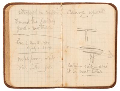 Lot #232 Alexander Graham Bell Signed Check, Handwritten Notebook, and Ephemera - Image 5