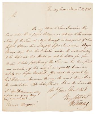 Lot #385 Revolutionary War: Letters on the Fall (1779) and Evacuation (1782) of Charleston by Gen. Gates and Col. Simons - Image 4