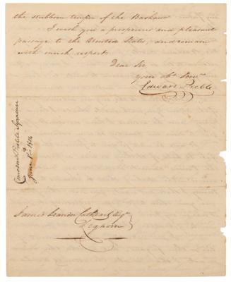 Lot #442 Edward Preble Letter Signed from the USS Constitution on the First Barbary War: "I shall commence an attack on Tripoli" - Image 3