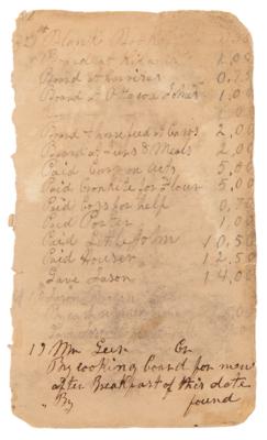 Lot #222 John Brown Handwritten Notebook Page: "Meet F. Douglas at home" - Image 2