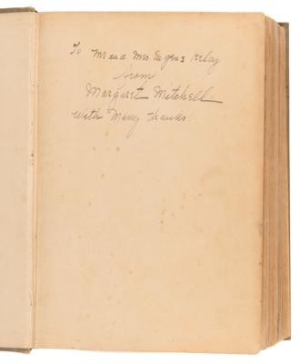 Lot #697 Margaret Mitchell Signed Book - Gone With the Wind (First edition, second printing; June 1936) - Image 4