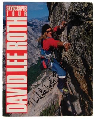 Lot #904 Van Halen: David Lee Roth Signed 1988 Skyscraper Tour Program - Image 1