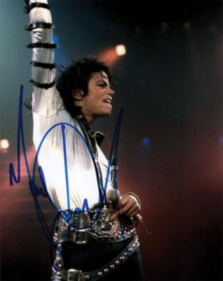 Lot #914 Michael Jackson Signed Photograph
