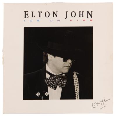 Lot #871 Elton John Signed Album - Ice on Fire