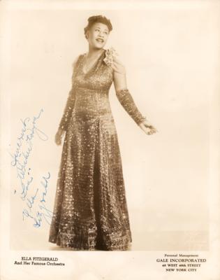 Lot #804 Ella Fitzgerald Signed Photograph