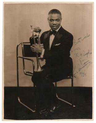 Lot #780 Louis Armstrong Signed Photograph