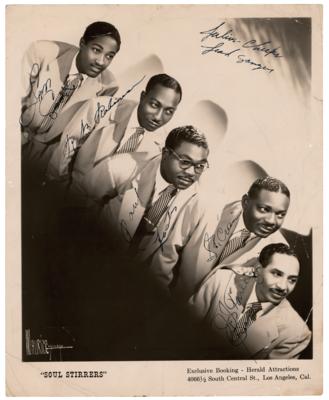 Lot #855 Sam Cooke and Soul Stirrers Signed Photograph - Image 1