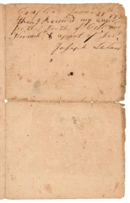 Lot #382 Lexington Alarm Minutemen Pay List (1775) - Image 2