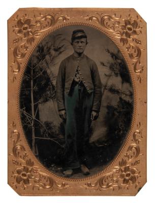 Lot #402 Civil War Soldier Tintype Photograph - Image 1